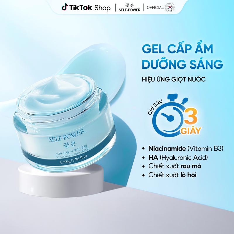   NEW ARRIVAL  Kem Dưỡng Ẩm Chuyên Sâu Hiệu Ứng Giọt Nước Giúp Cấp Ẩm Dưỡng Ẩm Da Skincare Cho Da Mặt Hỗ Trợ Dưỡng Sáng Chăm Sóc Da Làm Đẹp Da Và Săn Chắc Da SELF POWER 50g Women kem face 