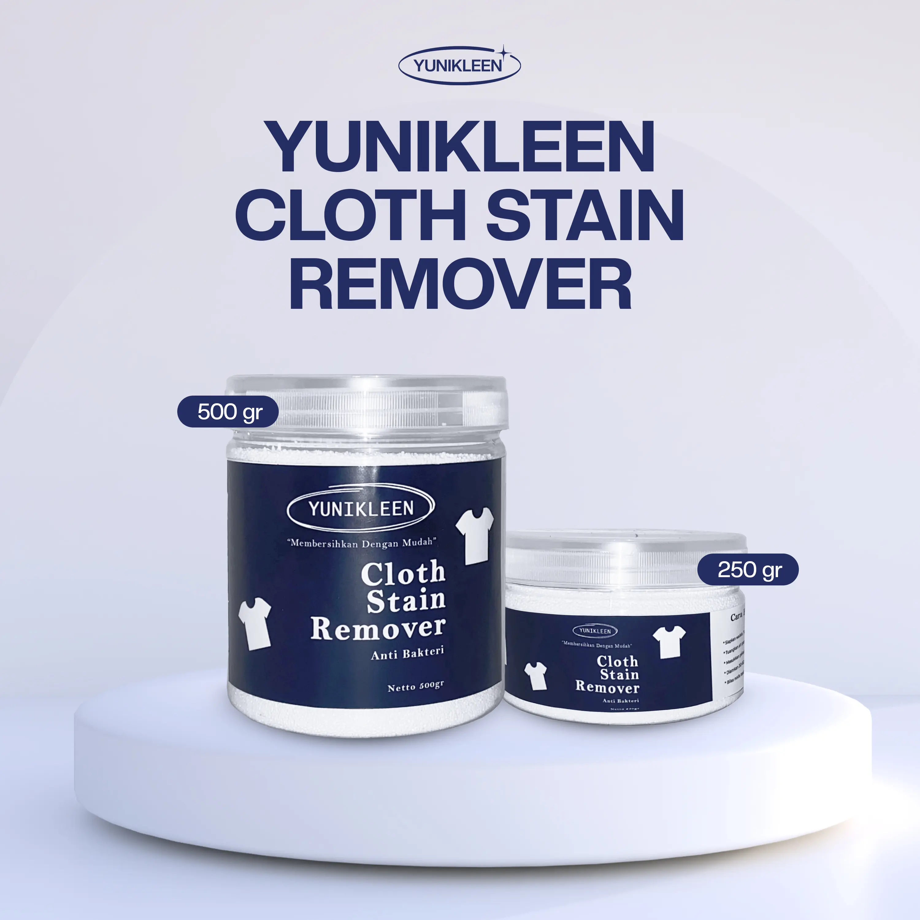 YUNIKLEEN Pembersih Noda Membandel 250gr - Pembersih Jamur & Noda Kuning pada Kain - Minyak