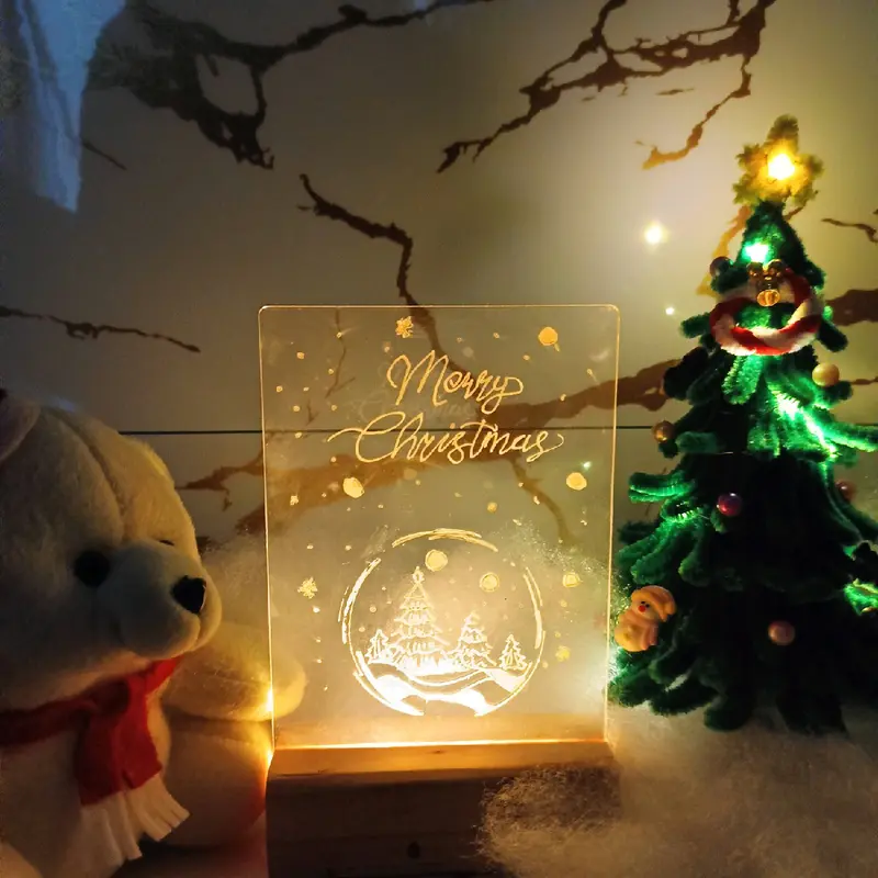 PAKET GIFT HAMPERS NATAL pipe cleaner, boneka dan papan akrilik Souvenir dan Hadiah Natal 1