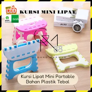 Kursi Mini Bangku Kursi Lipat Plastik Kursi Lipat Anak Portable Bangku Lipat Mini Foldable Chair