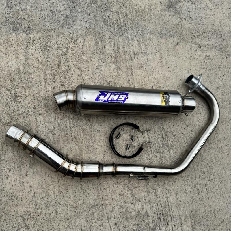 KNALPOT JMS ORIGINAL TYPE JENONG PANJANG 30FOR SATRIA FU VIXION SONIC CB NEW VERZA GL MP  TIGER BYSON .MX KING DLL ADA.