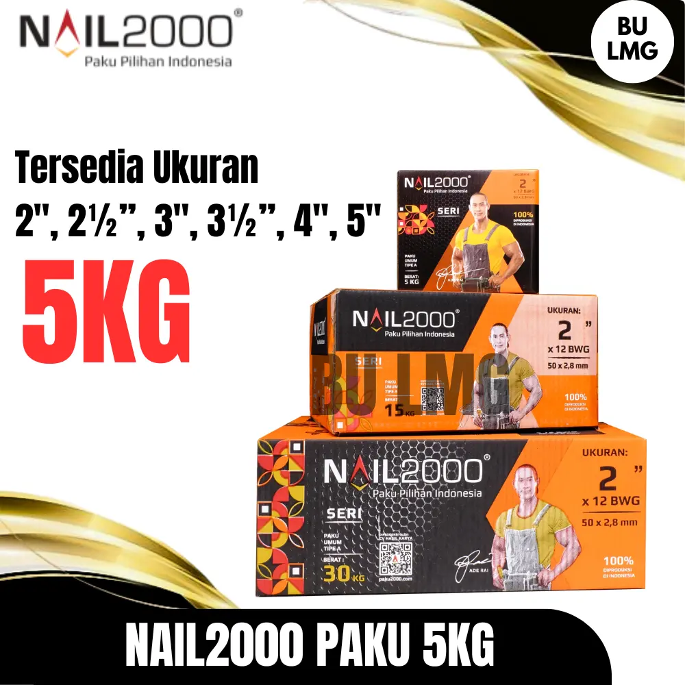 Nail2000 Paku Kayu Besar Tajam Presisi 5Kg