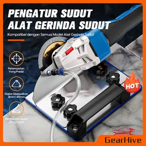 Adaptor Grenda 45 Derajat untuk Pemotongan Granit & Keramik - Braket Sudut Kemiringan untuk Penggiling / Adaptor Gerinda Potong Keramik Miring
