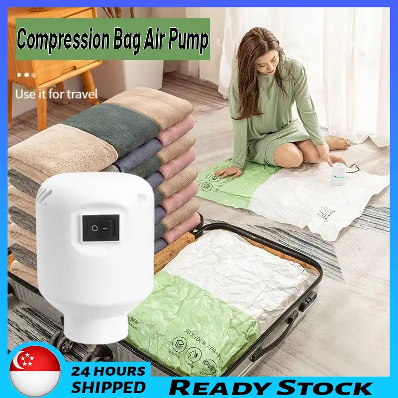 READY STOCK Powerful Vacuum Pump Electric Air Pump Vacuum Sealed Compression Bag For Storage Bags Clothes Electric Sealing Machine
