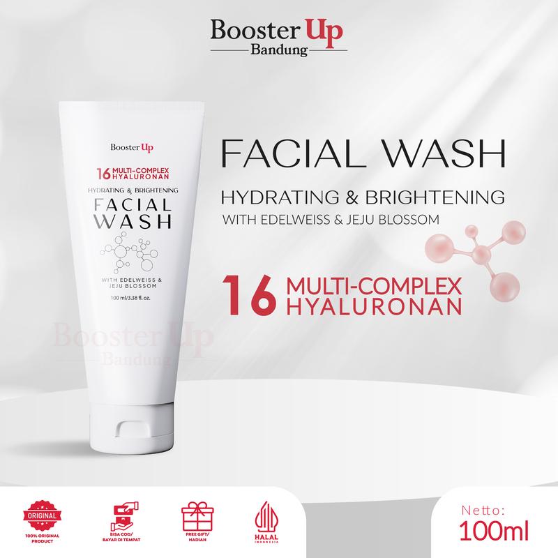 Booster Up Ultimate Skincare by Glam Shine Face Wash Ecer pembersih wajah 2