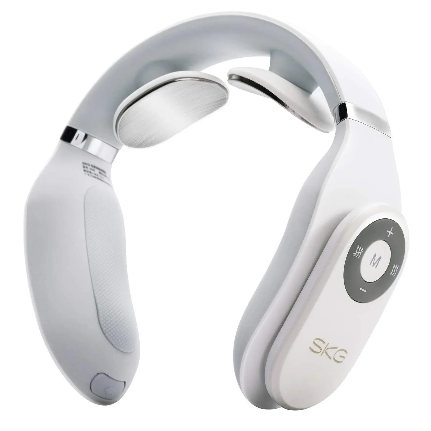 SKG Smart Portable Neck Massager with Remote Control – Deep Tissue Massage with Heat, 3 Modes & 15 Intensity Levels for Ultimate Relaxation Anywhere: Home, Office, Outdoors, and Car