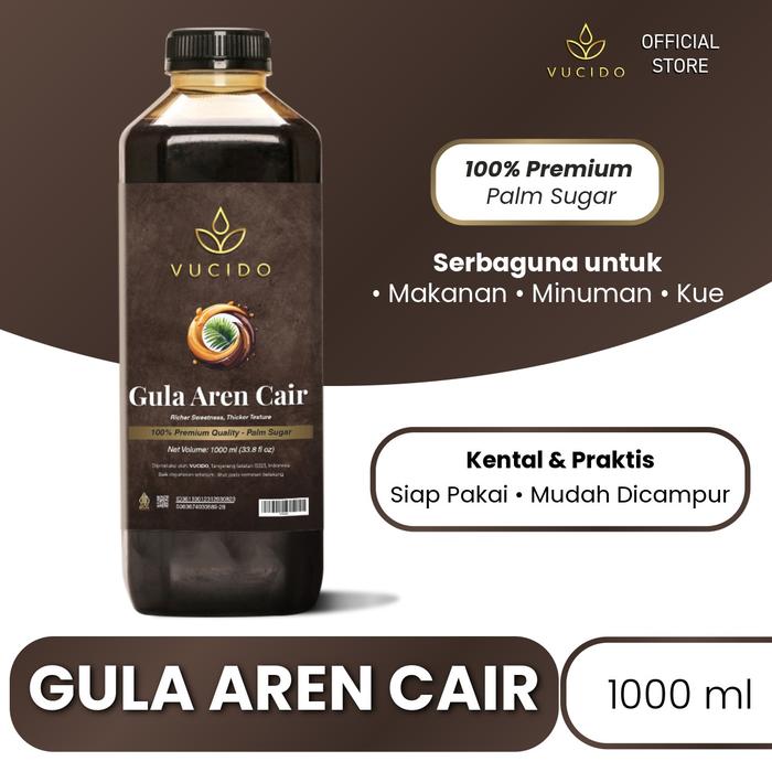 Gambar VUCIDO Gula Aren Cair Premium 1000ml Palm Sugar Kental Siap Pakai untuk Kopi Minuman Makanan & Kue dari Vucido Indonesia Kab. Lebak Tokopedia