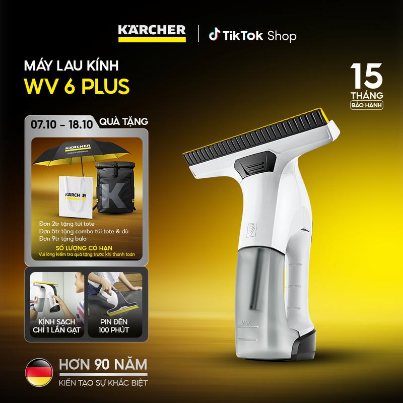 Máy lau kính Karcher WV 6 Plus - Hỗ trợ Làm Sạch kính nhanh chóng máy