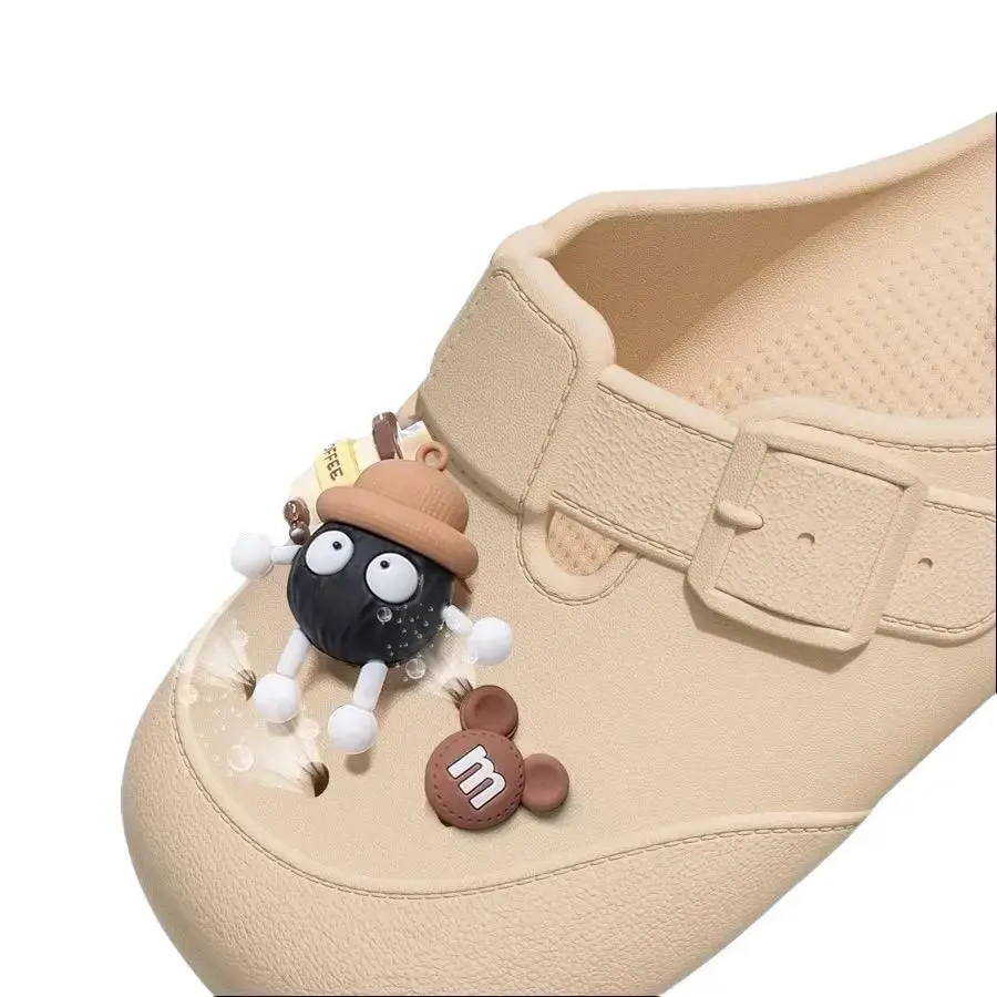Sandal Clogs Pakaian Luar Wanita 2024 Sendal Karet Cewek Anti Selip Tebal