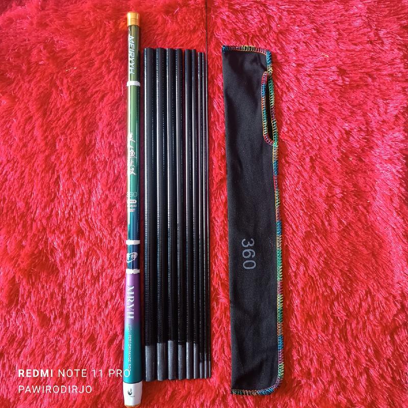 Joran Tegak MEIRYYH 360cm, Berat 91gr, Medium-Medium Hard Pancing - Ikan 4