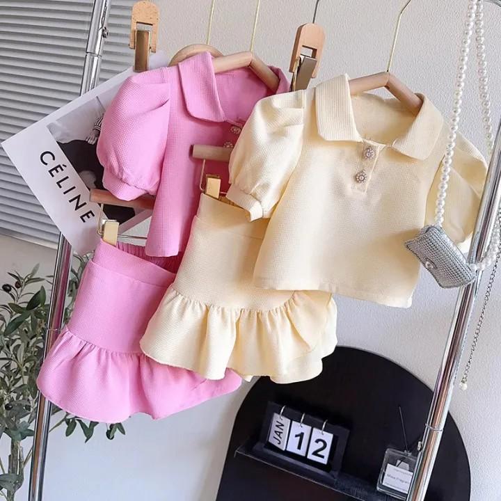 Product Introduction of CF - SETELAN ANAK PEREMPUAN ATASAN DAN ROK CELANA LUCU / SET ANAK KIKU KOREAN STYLE baju anak perempuan 2