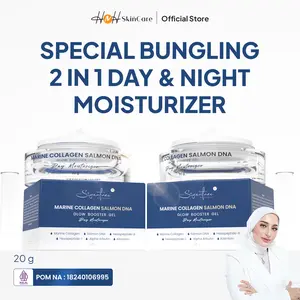 HNH Skincare - Buy 1 Get 1 Free Marine Collagen Salmon DNA Signature by Kamila / Day moisturizing untuk Mencerahkan dan Melembabkan Wajah dengan Kandungan Niacinamide Moisturizer Pelembab