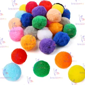 12pcs Pompom bola bulu halus DIY craft