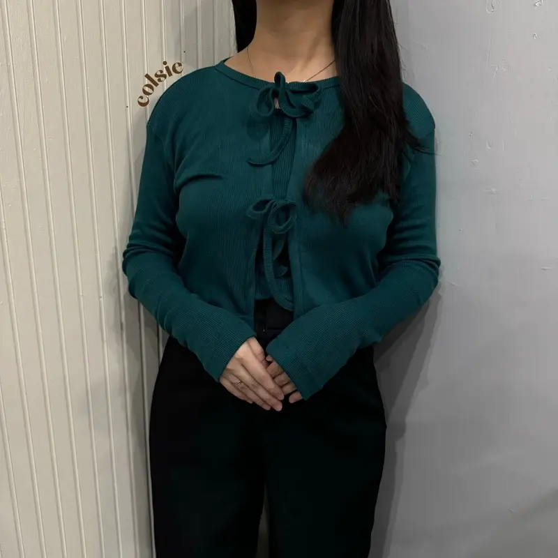 COLSIE - HAEIN CARDIGAN SET - Atasan Knit Wanita Korean Top Cardigan Korea Cardigan Set 3