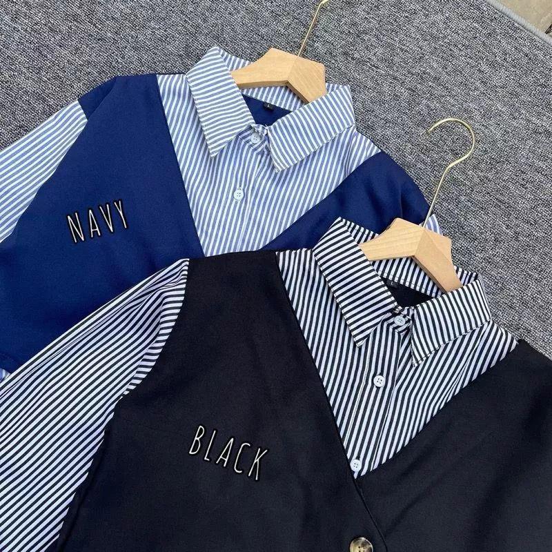 Kemeja anak perempuan tanggung atasan anak lebaran 2026 kemeja outer anak viral