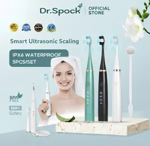 Dr. Spock Sikat Gigi Elektrik Alat Pembersih Gigi Listrik Karang Gigi Penghilang dan Plak Gigi Pemutihan gigi