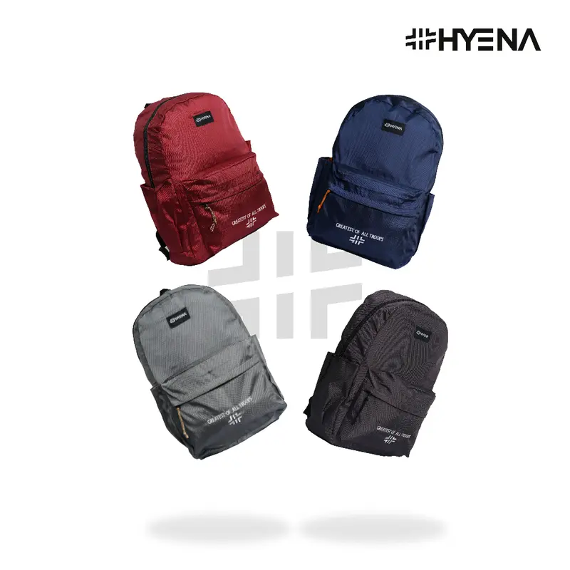 HYENA - Ransel Tas Polos Simply Backpack Collyn S Series Premium Pria Wanita Sekolah Kuliah Kerja (AF87) 4