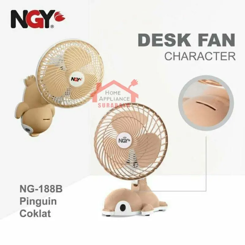 Kipas Angin Meja Karakter 8 Inch Nagoya NG-188 - Portable Desk Fan Character Nagoya NG-188 6