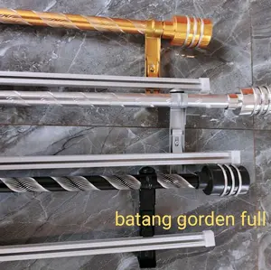 Batang Gorden Full Set Tutup Tabung dan Rell Kotak (50-200CM) - Pilihan Warna Lengkap