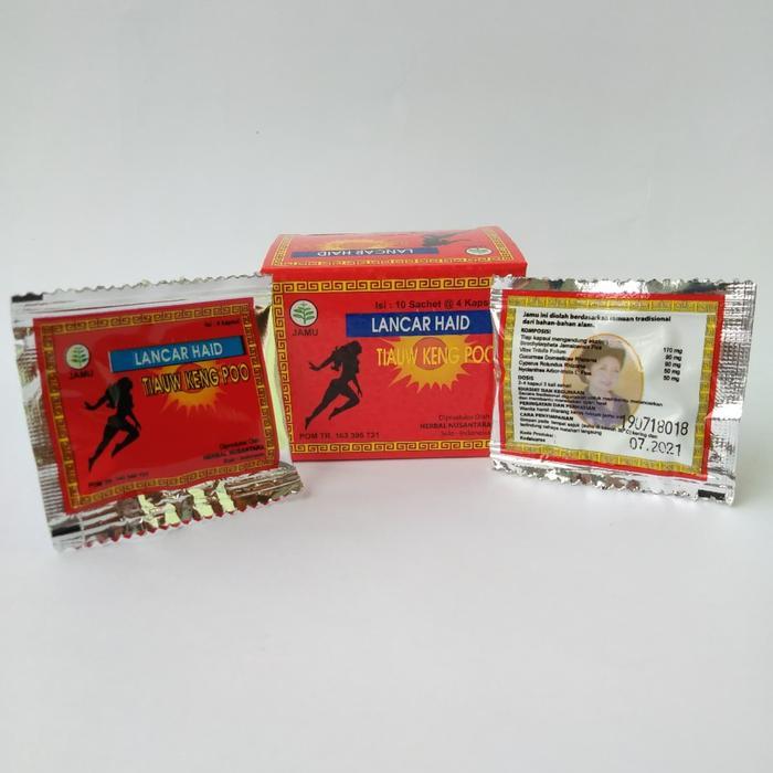 Kapsul Tiauw Keng Poo Jamu Lancar Haid Herbal Nusantara