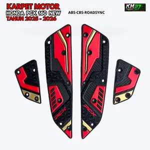 KM272 Karpet Motor PCX 160 NEW 2025 - 2026 Hitam DOFF & GLOSY Full Karet Premium Tidak Licin Lentur Mudah Dipasang FREE BAUT