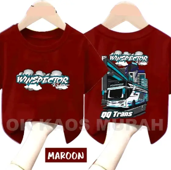 Kaos bis winspector/kaos anak bus winspectobaju telolet