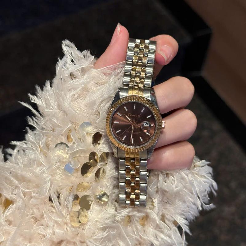 N179 - Đồng hồ nam Mmassati chính hãng kiểu dáng sang trọng mặt nâu cà phê tích hợp nhiều lịch thứ ngày giờ khóa bấm thông minh