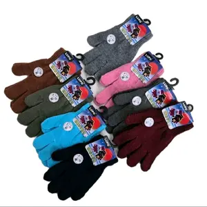 (3pasang)  Sarung Tangan Anak Motif Tengkorak & Polos Warna Variasi Nyaman Untuk Musim Dingin Cocok Untuk Aktivitas Outdoor