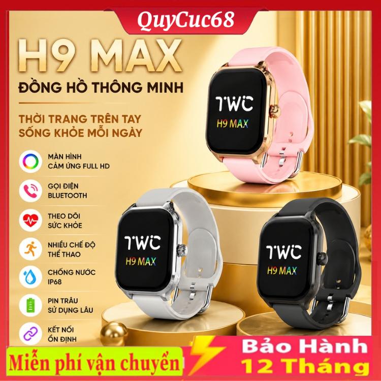 Đồng Hồ Thông Minh H9 / T2 / T800 Pro Max Nghe Gọi Bluetooth, Đo Huyết Áp, Oxy Máu, Màn Hình Lớn Phù Hợp Nam Nữ