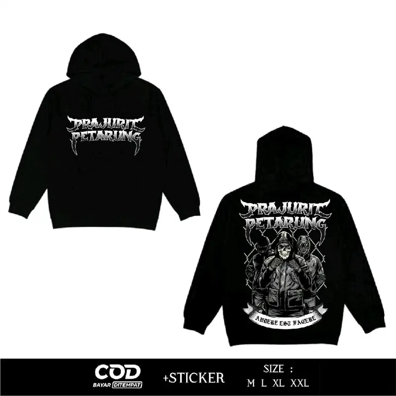 Hoodie Netral Prajurit Petarung Sablon Dtf By Sweapo.id 2