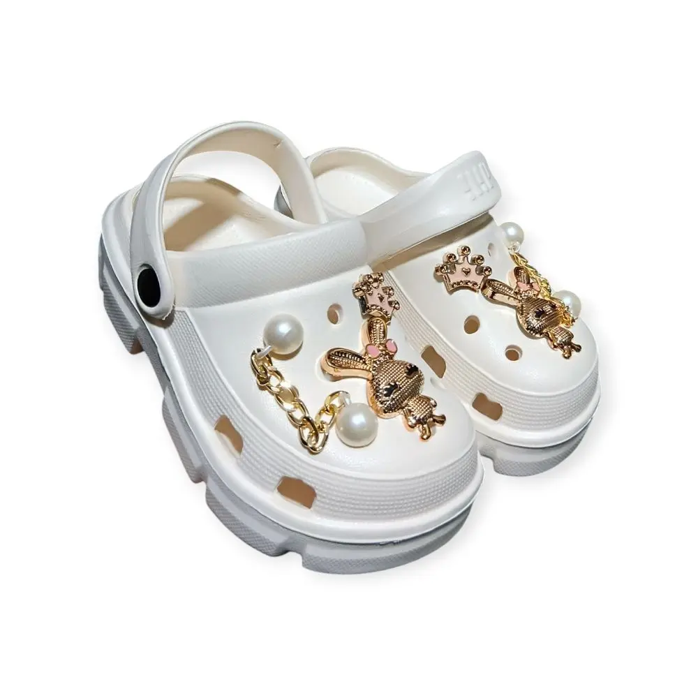 Sandal Baim Anak Perempuan Motif Rantai Rabbit 805 Jelly Eva Rubber Fashion Ringan Nyaman Sepatu