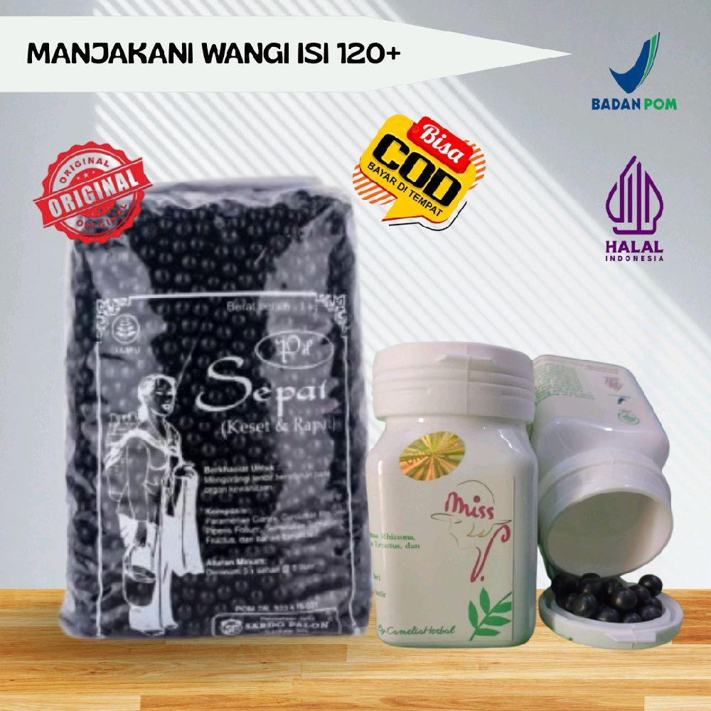 Perawatan Kapsul Manjakani Sabdo 120 Butir Keputihan Feminine Pewangi Kewanitaan Hitam