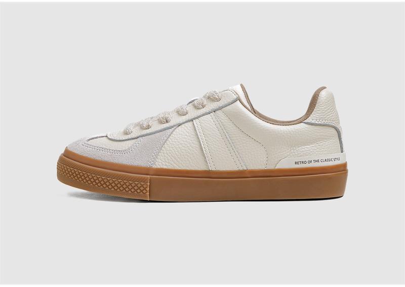 Product Introduction of Maden Men's Full Grain Leather Training Shoes Daily Breathable Low Top Sneakers Outdoor Casual Sports Shoes Retro German Trainer for Men 42