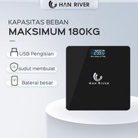 Gambar HAN RIVER Timbangan badan digital/timbangan digital/timbangan digital badan (Berat Maksimal 180kg) HRDZC02BK dari Ccare Indonesia Kota Administrasi Jakarta Pusat 3 Tokopedia