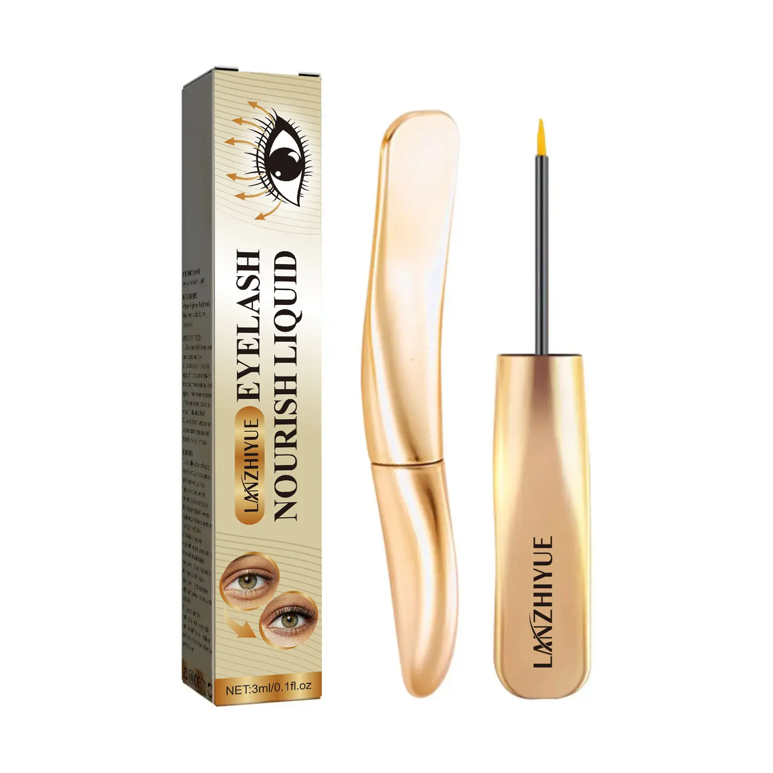 MascaraThickening Curling Dark Lengthening EyebrowEye Lash NutrientGentle Mascara Makeup Cosmetic eyeliner stamp
