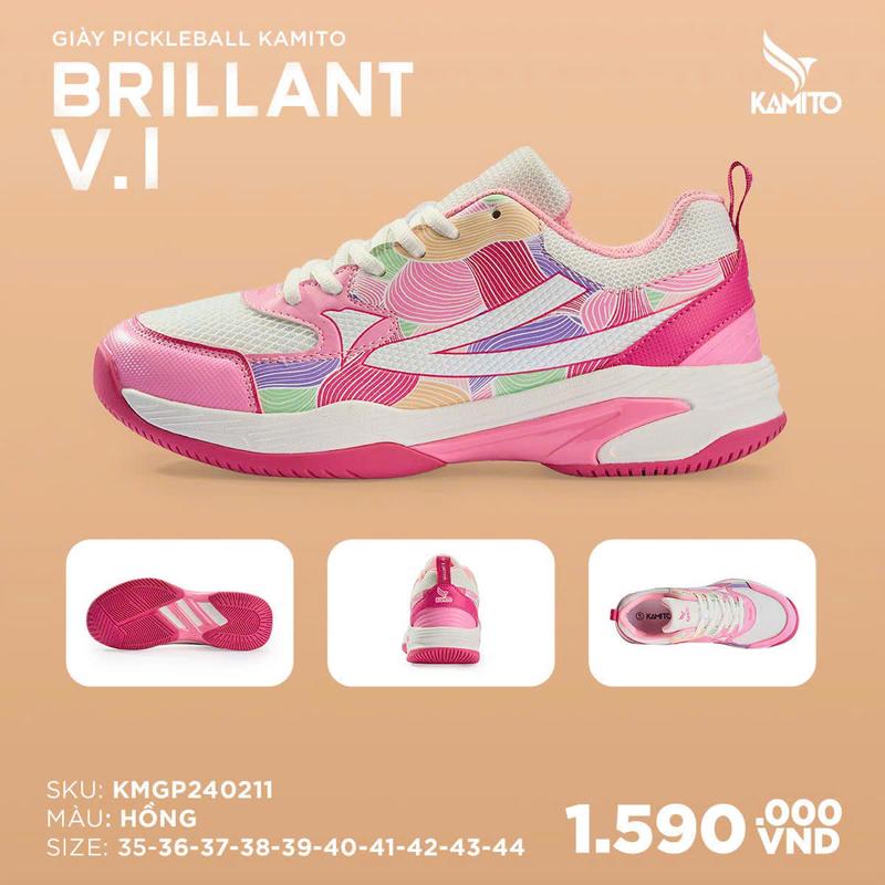 Giày Pickleball Kamito Brillant V.1  Giày Pickerball Đẹp - Sport - Tập Thể Dục