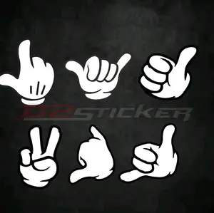 Cutting Stiker Hand Jari Tangan Viral