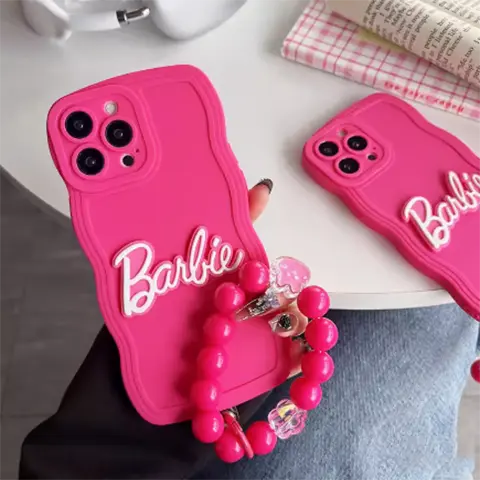 Chữ cái Barbie màu đỏ hồng Ins Hàn Quốc dành cho phụ nữ, Ốp Điện Thoại iPhone XR / Xsmax / 13, chống rơi, 12 0