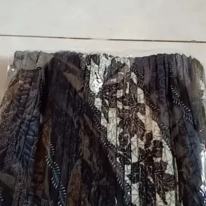 Rok Batik Plisket Anak Bawah Kebaya - Semi Sutra Foil - All Size - Fashion rok span anak 9–10 Motif