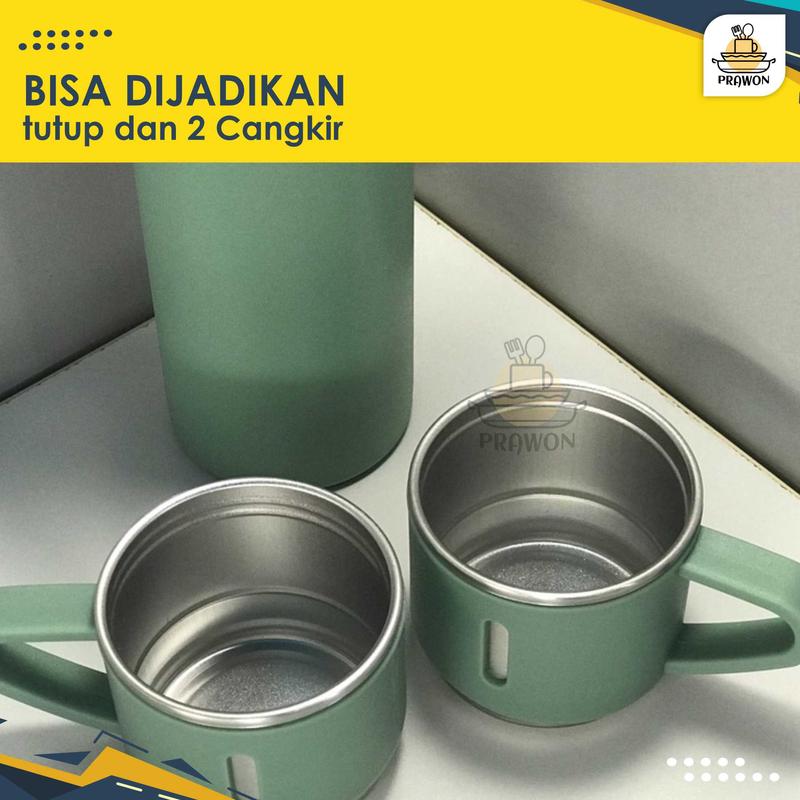 Termos Vacuum Flask / Botol Minum Cangkir Set 500 ml 1