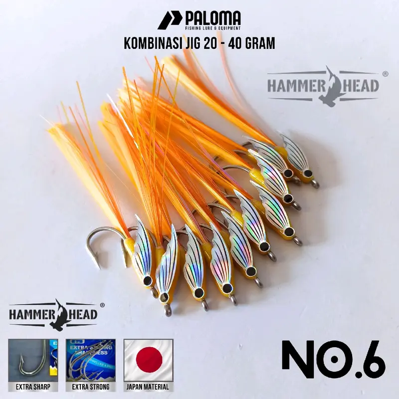 Sabiki Resin Wing Isi 2 Kail Nomor 6 Umpan kotrekan 0