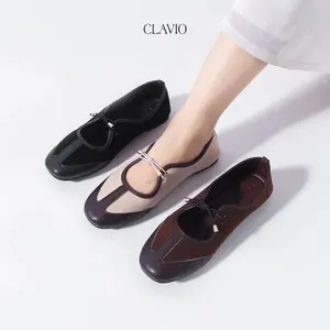 CLAVIO Jeje Sepatu Wanita Flatshoes Wanita Speedcat Suede