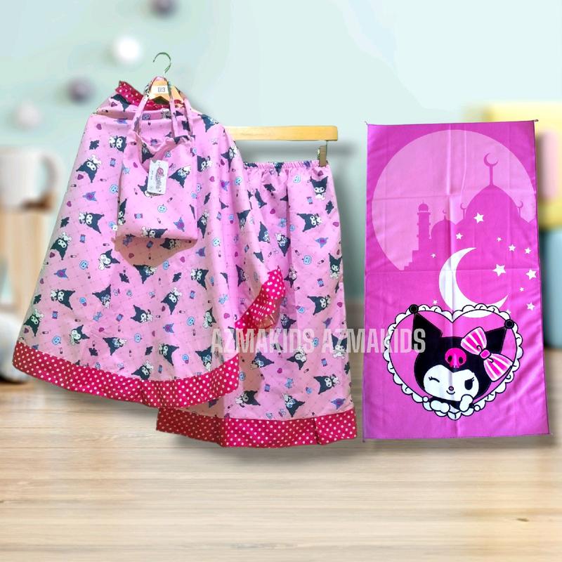 SET MUKENA SEJADAH ANAK - MUKENA SAJADAH ANAK 6-9TH Muslim Motif Setelan 1