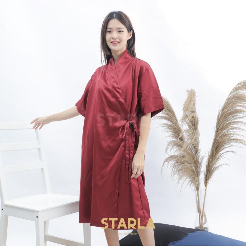 Kimono Baju Tidur Wanita Dewasa Bath Robes Silk Satin Jumbo Heidi Starla 2