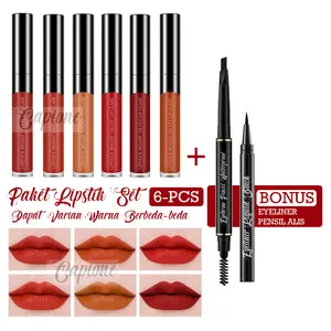 SV Lipstick Set Sepaket 6 buah Bright Velvet Lip Glaze