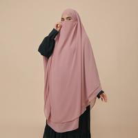 Gambar Gerai Hawa - Salwa Dusty Pink French Khimar - Metamorfosa - S-M dari Gerai Hawa_NEW Kab. Bogor 1 Tokopedia