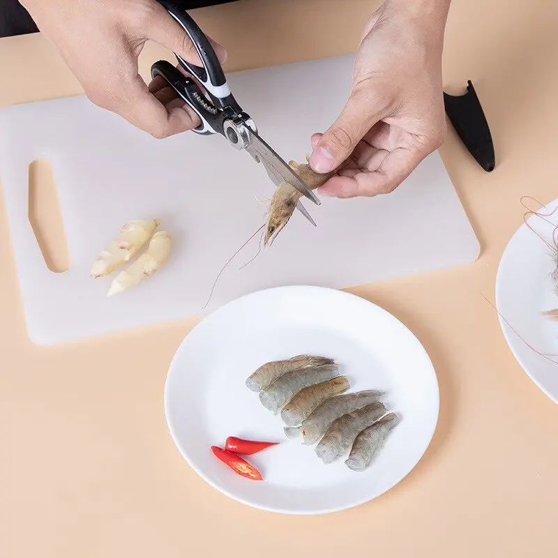 【SG Ready Stock】Kitchen Scissors Chicken Bone Scissor Household Stainless Steel Scissors