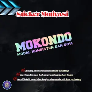 Cutting sticker lucu MOKONDO~ STICKER HOLOGRAM~TANPA PO
