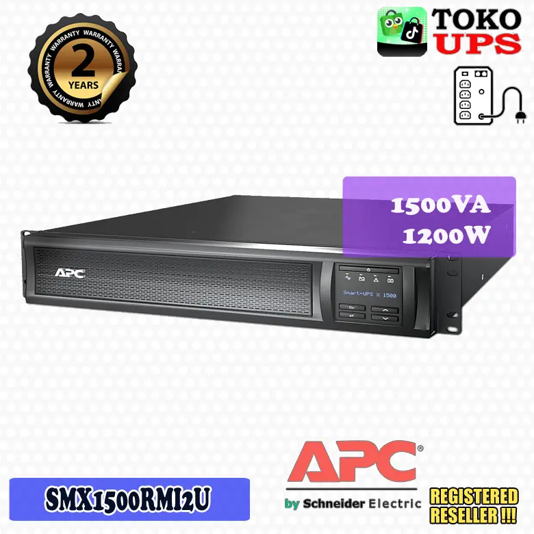 UPS APC SMX1500RMI2U Smart-UPS X 1500VA 1200W Tower/Rack 2U 8xC13 Extended Runtime SMT1500RMI2U
