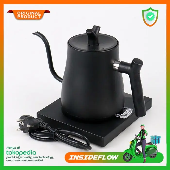 Kettle Listrik Leher Angsa 800Ml Teko Electric Gooseneck Stainless
